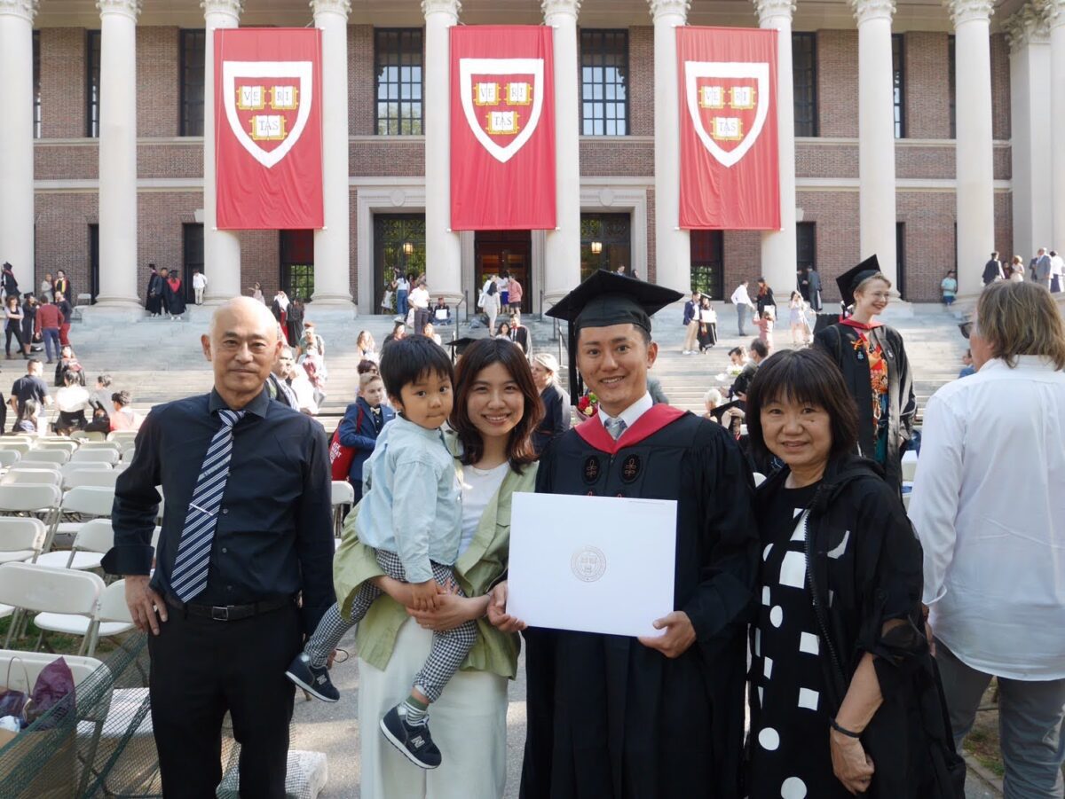Takeo at Harvard commencement.
