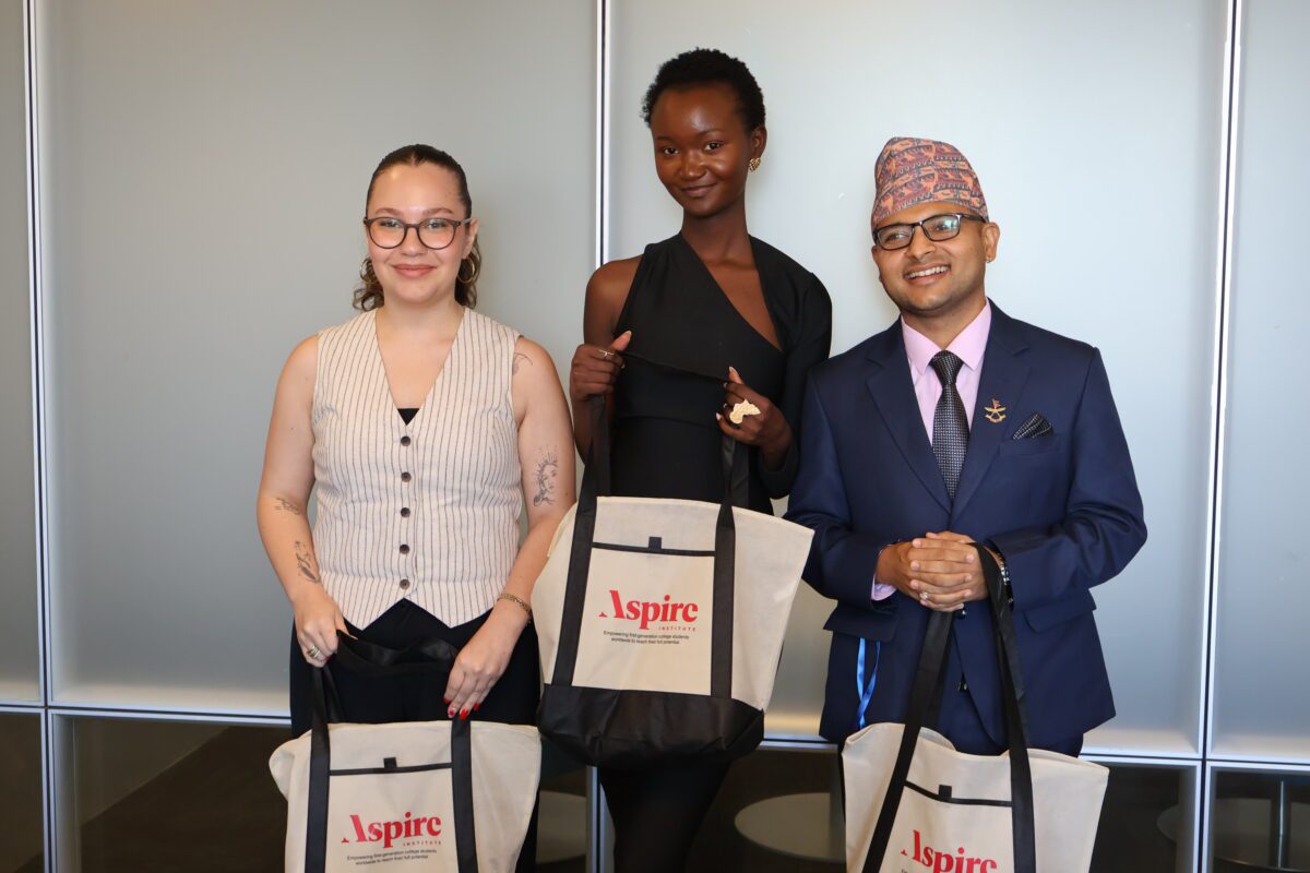 Beryl with other ALP alumni at our office in Cambridge, MA