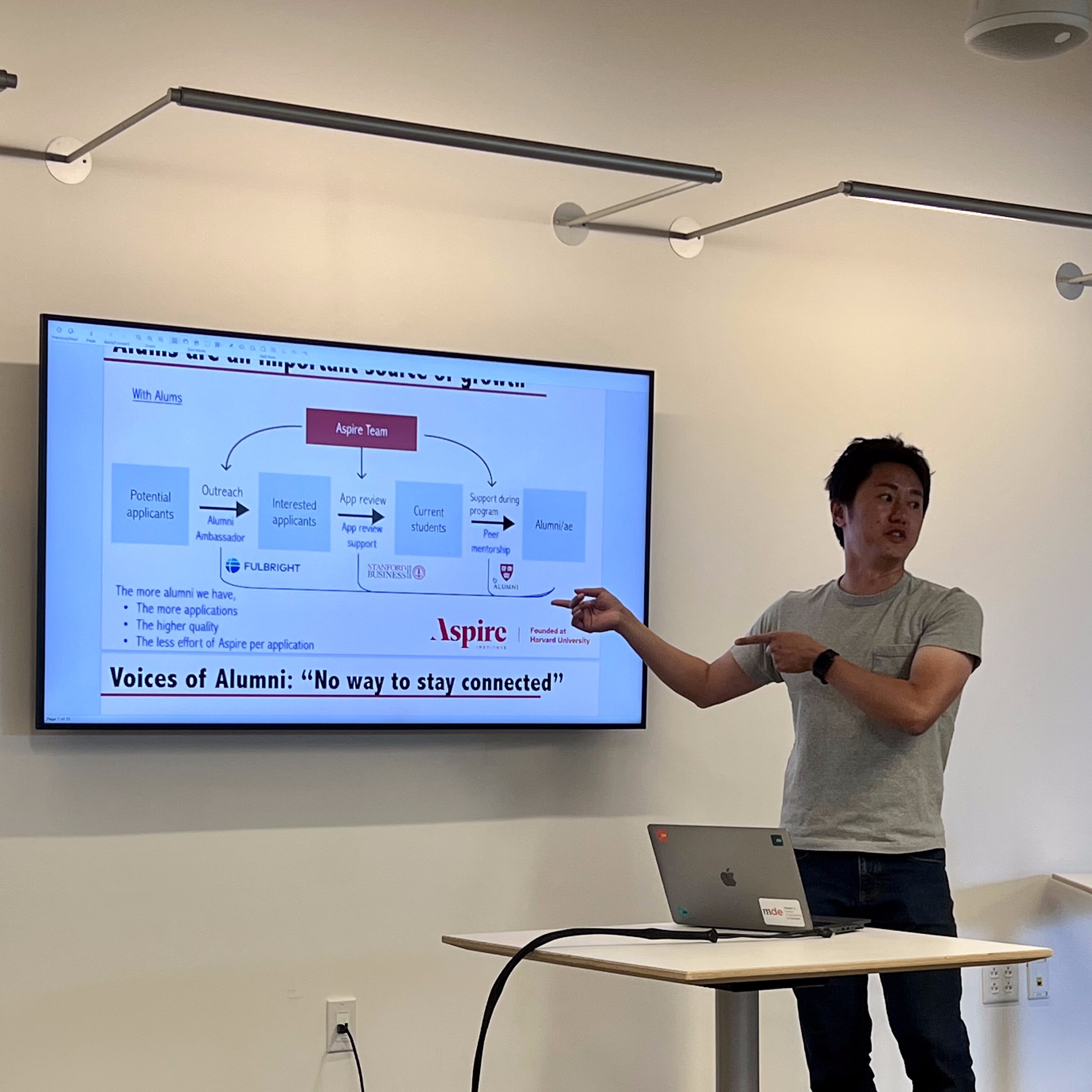 Takeo at Aspire Institute strategy's retreat.